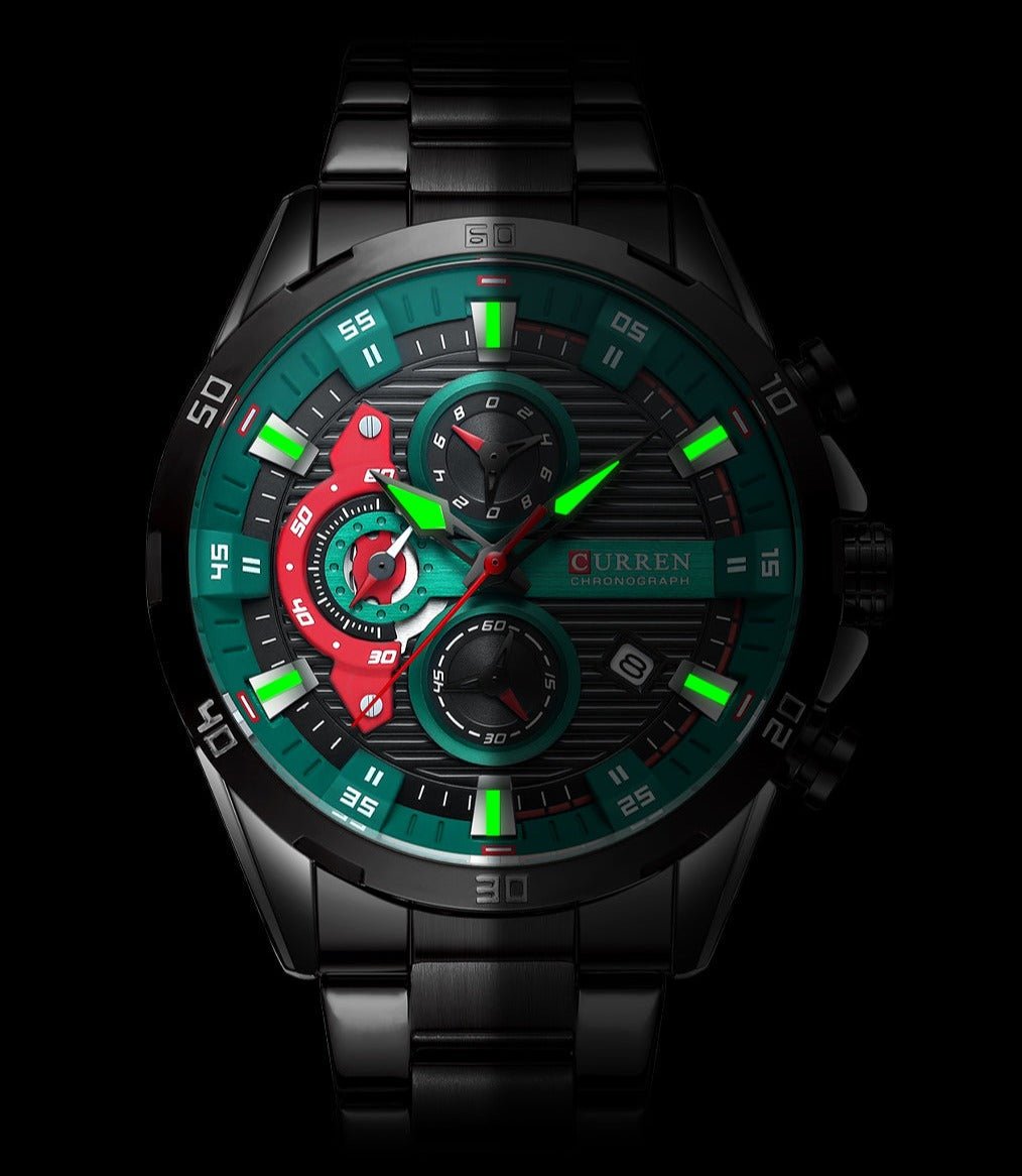 RELÓGIO CURREN SPORTS VEGAS - 45% OFF - GARANTIA DE 1 ANO - PRODUTO ORIGINAL. - TechnoLoja