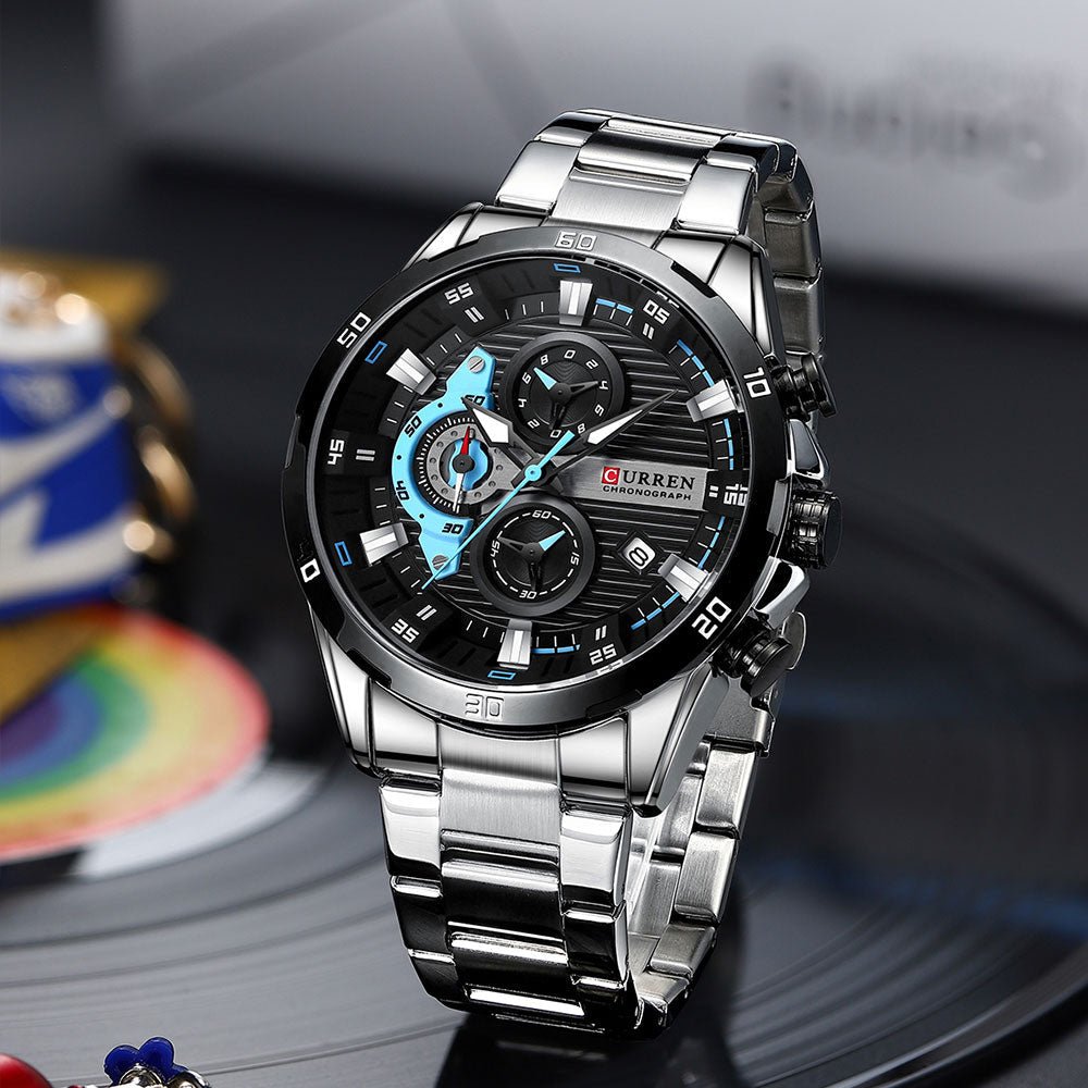 RELÓGIO CURREN SPORTS VEGAS - 45% OFF - GARANTIA DE 1 ANO - PRODUTO ORIGINAL. - TechnoLoja