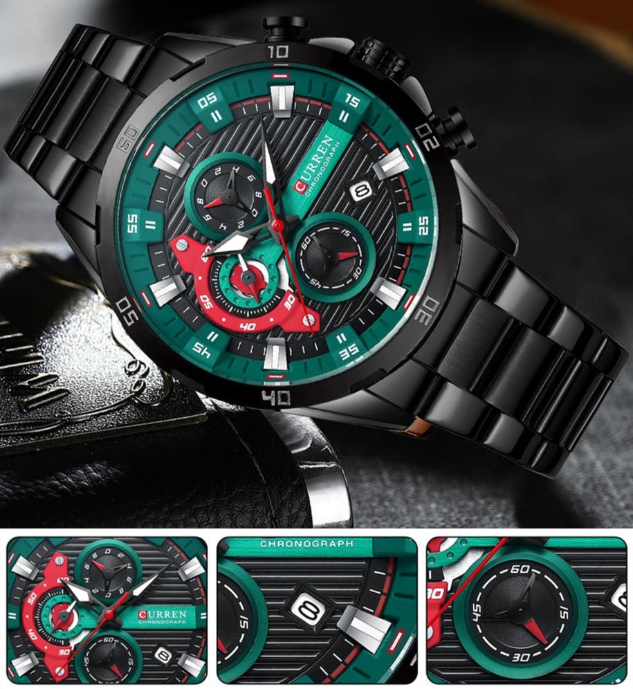 RELÓGIO CURREN SPORTS VEGAS - 45% OFF - GARANTIA DE 1 ANO - PRODUTO ORIGINAL. - TechnoLoja