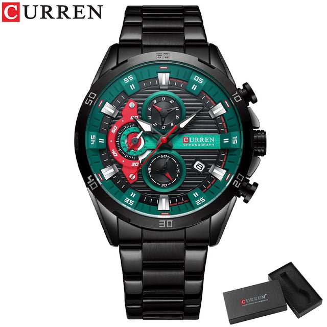 RELÓGIO CURREN SPORTS VEGAS - 45% OFF - GARANTIA DE 1 ANO - PRODUTO ORIGINAL. - TechnoLoja