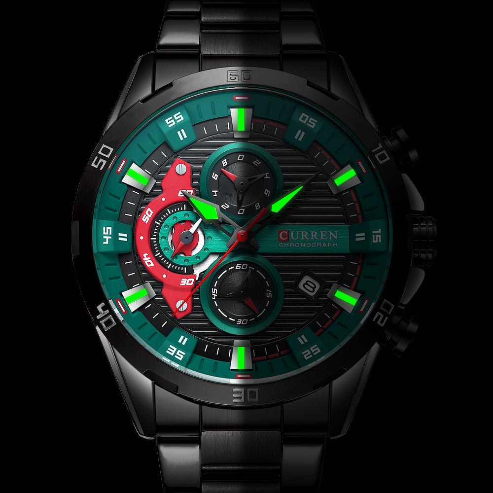 RELÓGIO CURREN SPORTS VEGAS - 45% OFF - GARANTIA DE 1 ANO - PRODUTO ORIGINAL. - TechnoLoja
