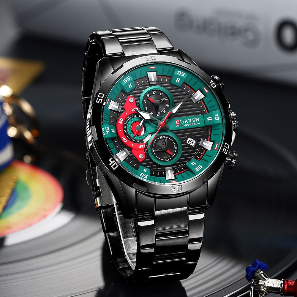 RELÓGIO CURREN SPORTS VEGAS - 45% OFF - GARANTIA DE 1 ANO - PRODUTO ORIGINAL. - TechnoLoja