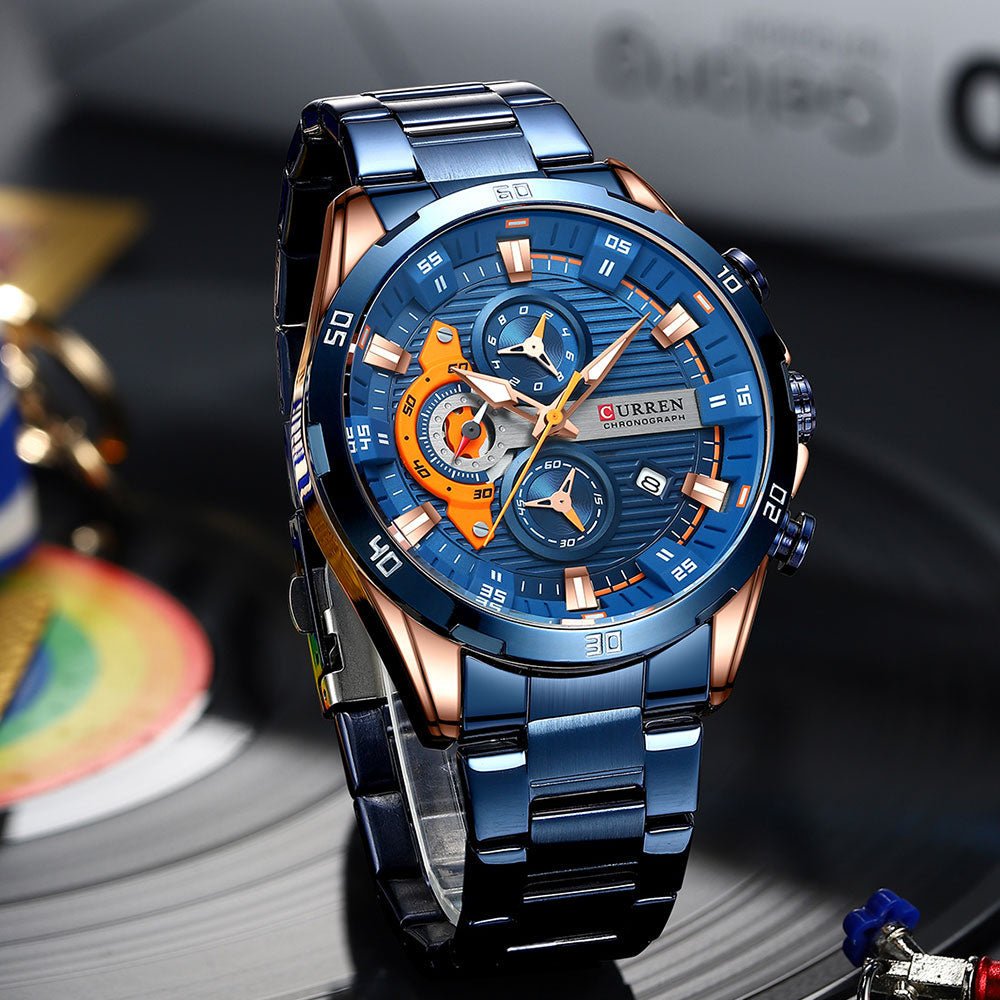 RELÓGIO CURREN SPORTS VEGAS - 45% OFF - GARANTIA DE 1 ANO - PRODUTO ORIGINAL. - TechnoLoja