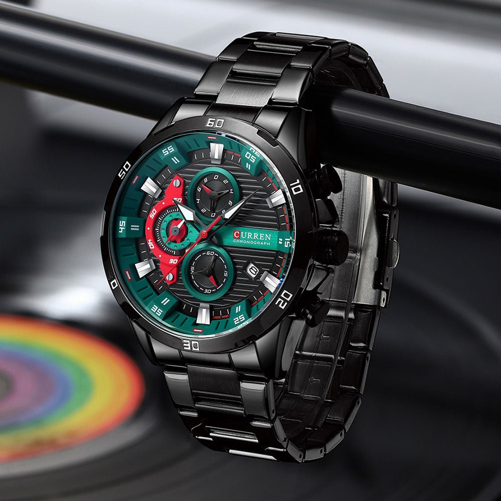RELÓGIO CURREN SPORTS VEGAS - 45% OFF - GARANTIA DE 1 ANO - PRODUTO ORIGINAL. - TechnoLoja