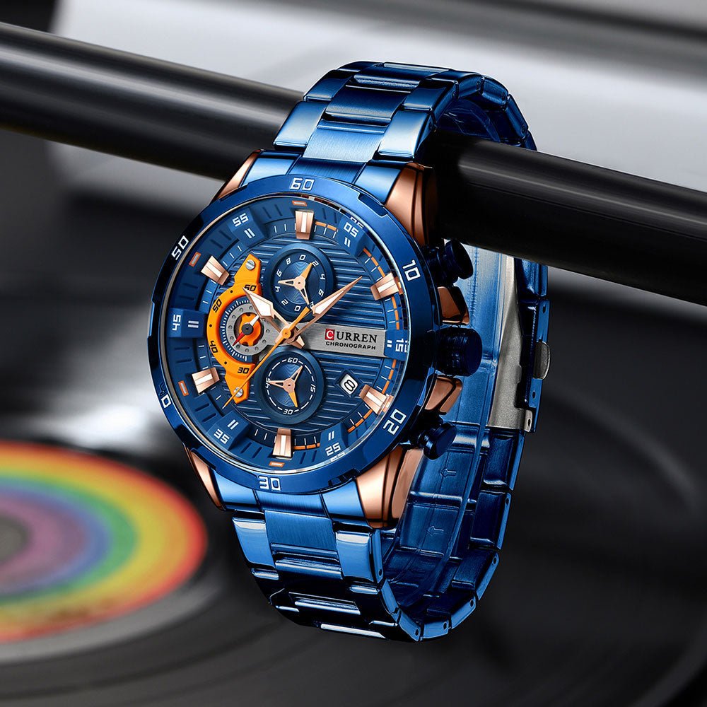RELÓGIO CURREN SPORTS VEGAS - 45% OFF - GARANTIA DE 1 ANO - PRODUTO ORIGINAL. - TechnoLoja