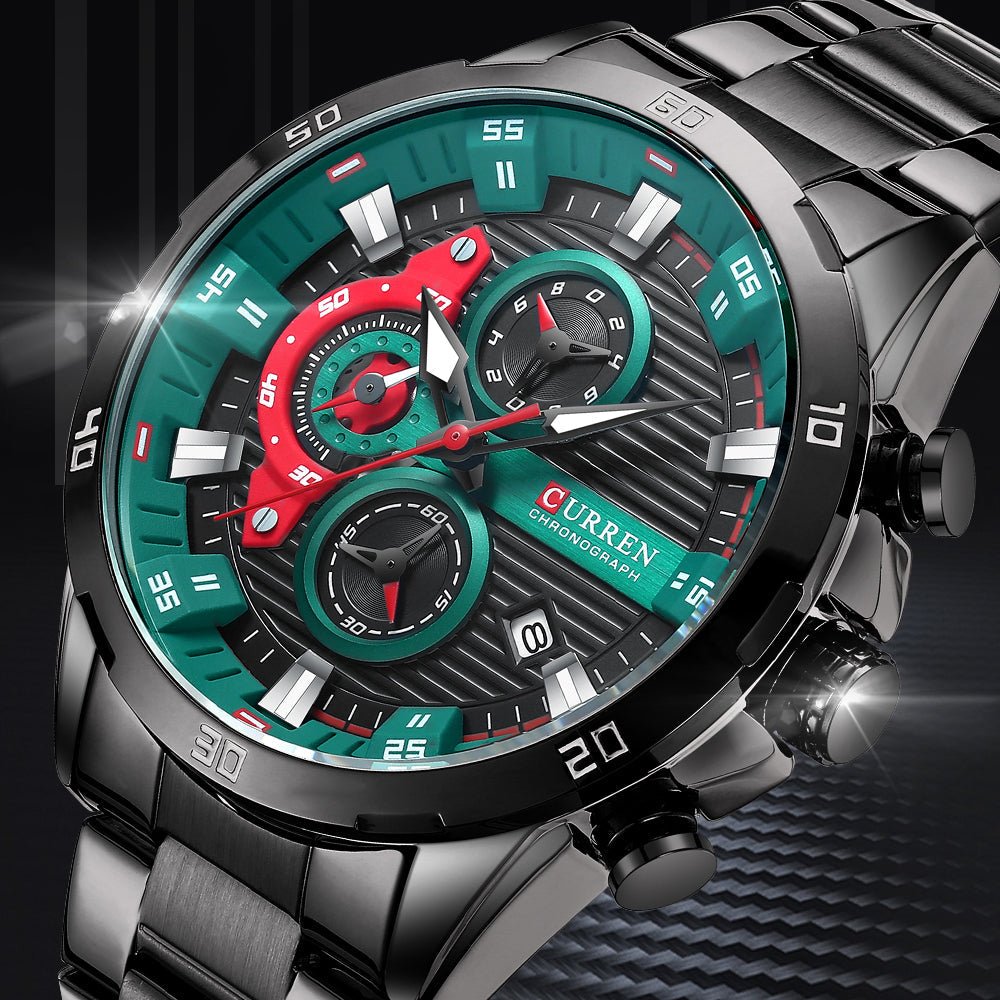 RELÓGIO CURREN SPORTS VEGAS - 45% OFF - GARANTIA DE 1 ANO - PRODUTO ORIGINAL. - TechnoLoja