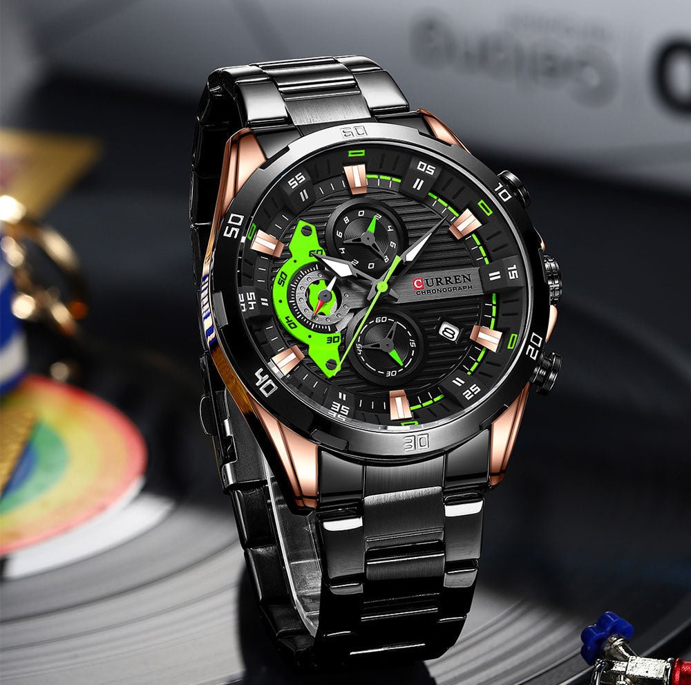 RELÓGIO CURREN SPORTS VEGAS - 45% OFF - GARANTIA DE 1 ANO - PRODUTO ORIGINAL. - TechnoLoja