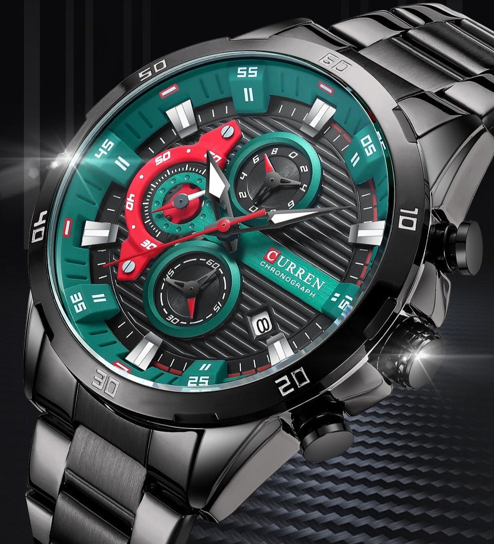 RELÓGIO CURREN SPORTS VEGAS - 45% OFF - GARANTIA DE 1 ANO - PRODUTO ORIGINAL. - TechnoLoja
