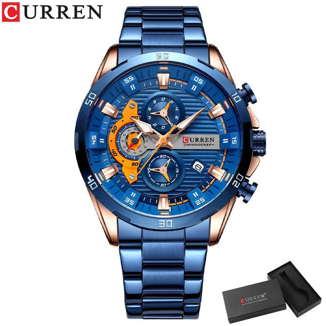 RELÓGIO CURREN SPORTS VEGAS - 45% OFF - GARANTIA DE 1 ANO - PRODUTO ORIGINAL. - TechnoLoja