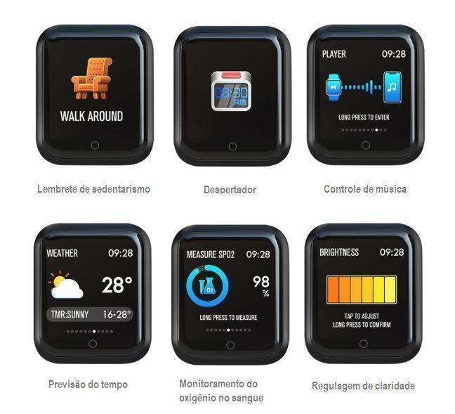Relógio Eletrônico Smartwatch CF IP68 - TechnoLoja