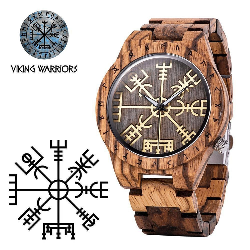 Relógio Viking Especial Quartz Madeira [PROMOÇÃO DIA DOS PAIS] - TechnoLoja