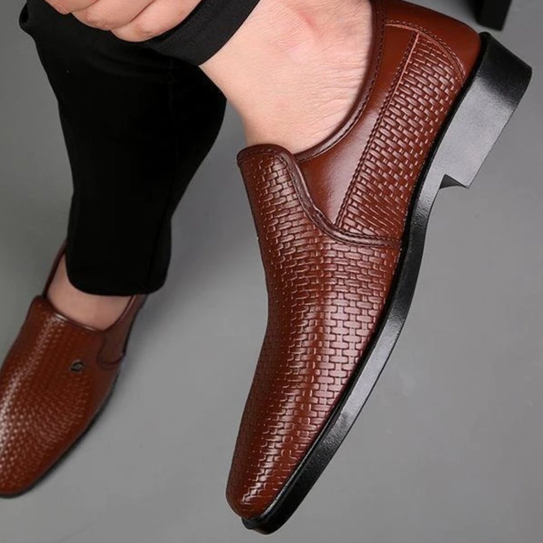 Sapato Masculino de Couro Monograma - Frete Grátis - TechnoLoja