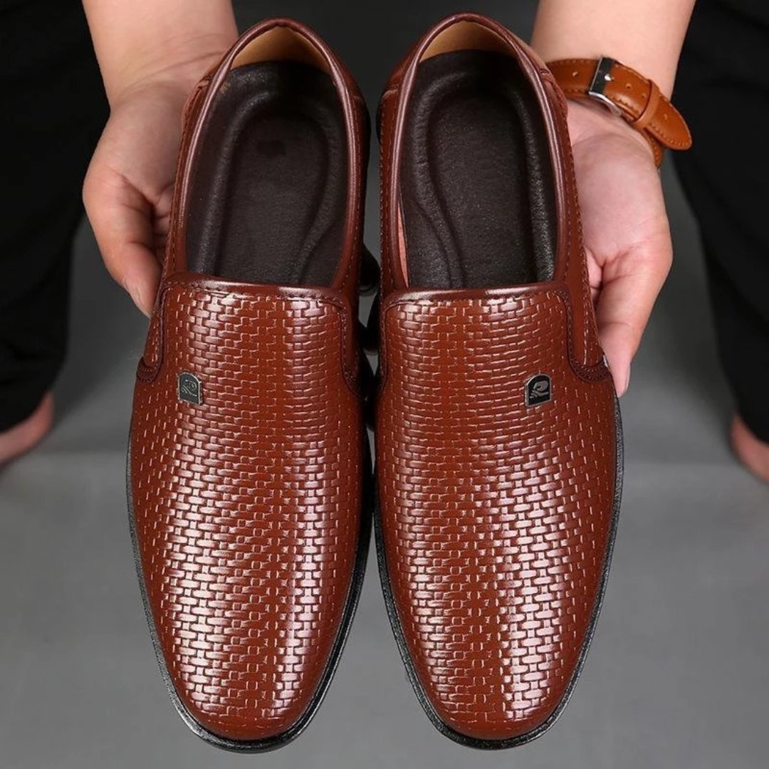 Sapato Masculino de Couro Monograma - Frete Grátis - TechnoLoja